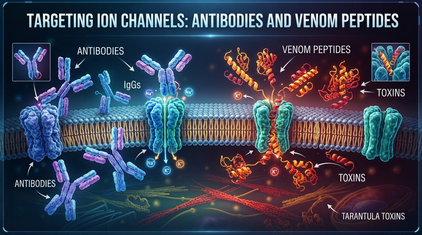 Antibodies and Venom Peptides: New Tools to Target Ion Channels